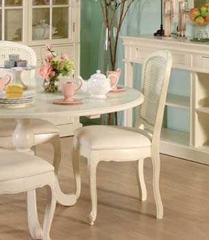 Nouvelle Cream Rattan Dining Chair (pair)