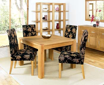 Nyon Oak Small Dining Room Set (NO Sideboard) -