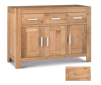 Furniture123 Nyon Oak Small Sideboard - FREE NEXT DAY DELIVERY