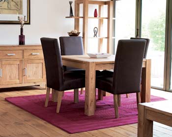 Furniture123 Nyon Oak Square Dining Set