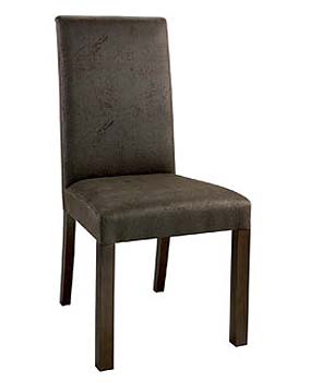 Furniture123 Nyon Walnut Dining Chairs in Chocolate (pair)