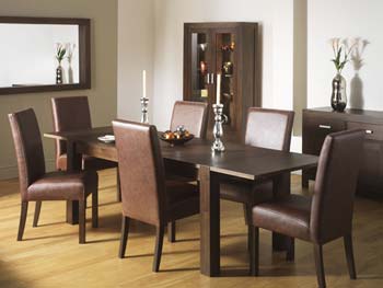 Furniture123 Nyon Walnut Extending Dining Table - FREE NEXT