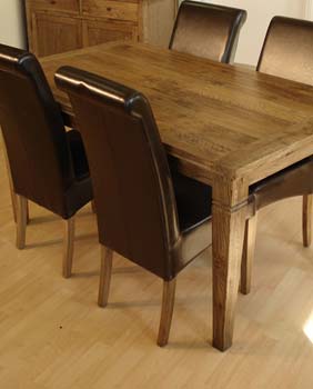 Furniture123 Oakgrove Leather Dining Chairs (pair)