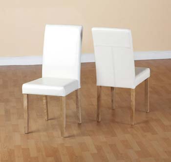 Furniture123 Oakmere Dining Chair in Cream (pair)