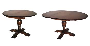 Furniture123 Olde Regal Oak Circular Extending Dining Table -