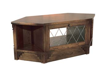 Furniture123 Olde Regal Oak Corner TV Unit - FREE NEXT DAY