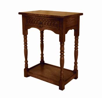 Furniture123 Olde Regal Oak Flower Table
