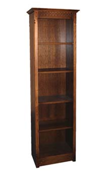 Olde Regal Oak Tall Narrow Bookcase - FREE NEXT