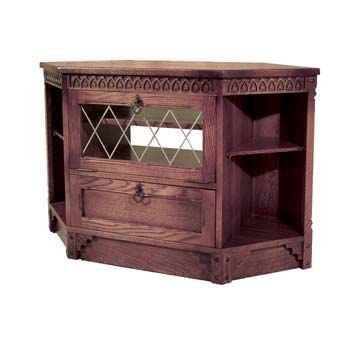 Furniture123 Olde Regal Oak TV Display Cabinet - FREE NEXT