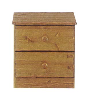 Furniture123 Oona Pine 2 Drawer Bedside Chest