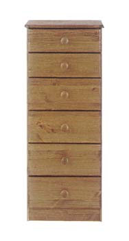 Furniture123 Oona Pine 6 Drawer Chest - WHILE STOCKS LAST!