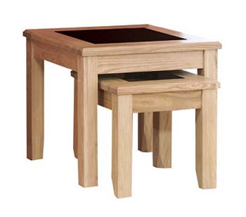Furniture123 Opal Ash Nest Of Tables - FREE NEXT DAY DELIVERY