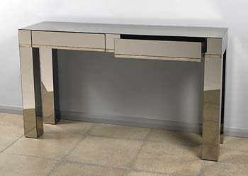 Opal Glass 2 Drawer Console Table