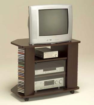 Furniture123 Open TV Cabinet in Walnut
