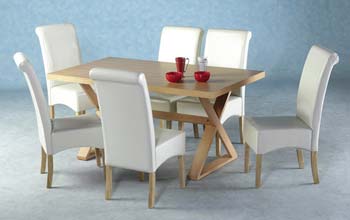 Oregon Dining Set in Cream - WHILE STOCKS LAST!