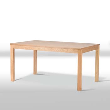 Furniture123 Ori Ash Rectangular Dining Table in Oak