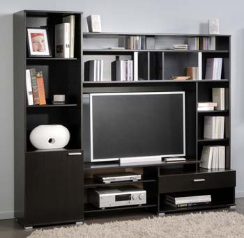 Oria Entertainment and Storage Unit in Wenge