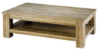Furniture123 Origin Solid Teak Rectangular Coffee Table