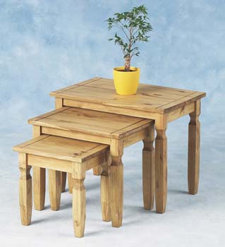 Furniture123 Original Corona Pine Nest of Tables