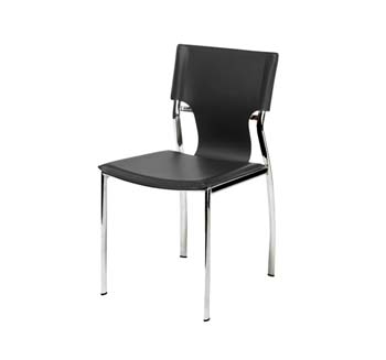 Furniture123 Orta Dining Chair in Black (set of 4)