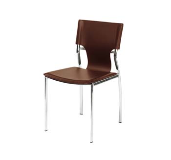 Furniture123 Orta Dining Chair in Brown (set of 4) - FREE
