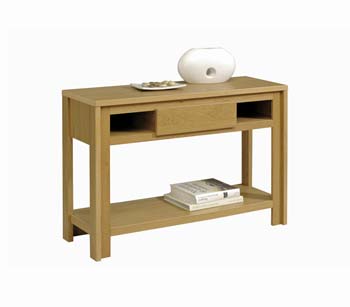 Furniture123 Oswold Oak 1 Drawer Console Table