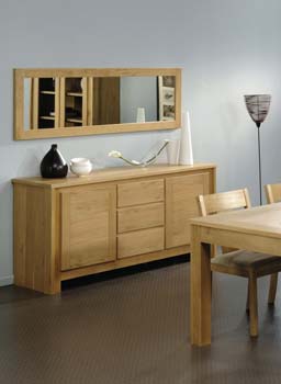 Furniture123 Oswold Oak 3 Door Sideboard