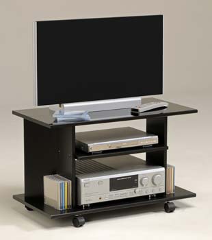 Furniture123 Perla High Gloss TV Unit in Black