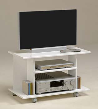 Furniture123 Perla High Gloss TV Unit in White
