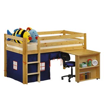 Playhouse Solid Pine Midsleeper Bed