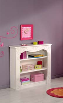Furniture123 Polyanna White 3 Shelf Bookcase