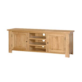 Furniture123 Portland Oak Low TV and DVD Unit