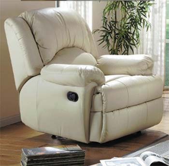 Furniture123 Prince Leather Recliner Chair