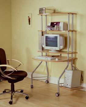 Furniture123 Prospero 860 Workstation with Extra Shelf