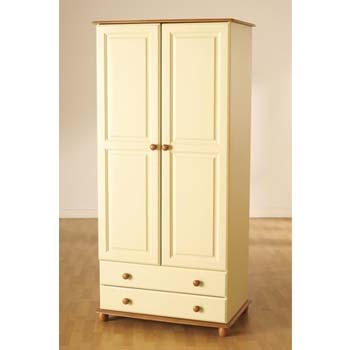 Furniture123 Provencale Pine 2 Door 2 Drawer Wardrobe