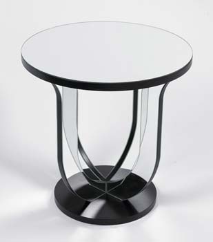 Furniture123 Quartz Glass Lamp Table