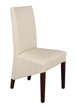 Furniture123 Radley Faux Leather Dining Chair in Ivory