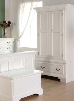Furniture123 Regency White 2 Door Wardrobe