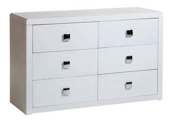 Furniture123 Reya White 3 3 Drawer Chest