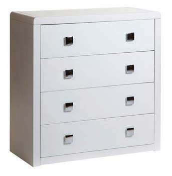 Furniture123 Reya White 4 Drawer Chest