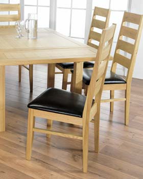 Furniture123 Rhode Oak Dining Chairs (pair)