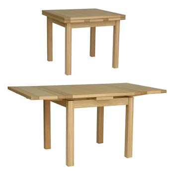 Furniture123 Rhode Oak Draw Leaf Dining Table - FREE NEXT DAY