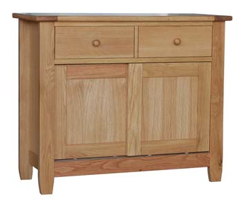 Furniture123 Rhode Oak Small Sideboard - FREE NEXT DAY DELIVERY