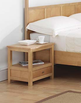 Furniture123 Riga Maple Bedside Table
