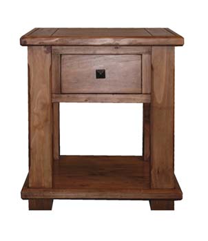 Furniture123 Rudson Rustic Bedside Table - WHILE STOCKS LAST!