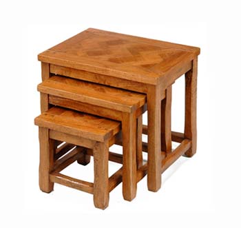 Furniture123 Rustic Mango Nest of Tables