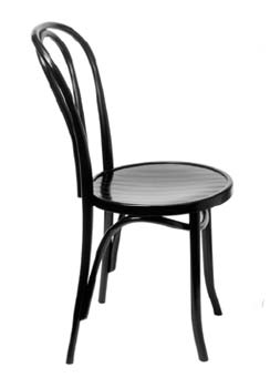 Saint Clair Curved Dining Chairs in Black (pair)