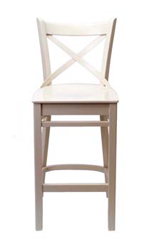 Furniture123 Saint Clair Curved Stools in Off White (pair)