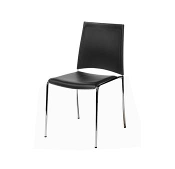 Salemo Dining Chair in Black (set of 4) - FREE