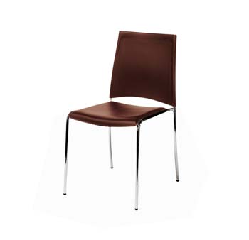 Furniture123 Salemo Dining Chair in Brown (set of 4)